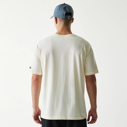 The Male model is wearing New York Yankees MLB Sport Classic Cream T-Shirt 2