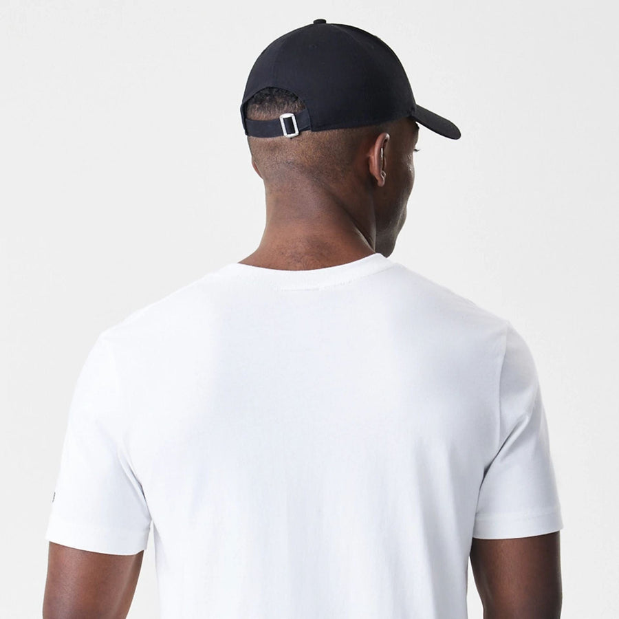 The Male model is wearing Caddyshack Caddy Day Tournament White T-Shirt 7