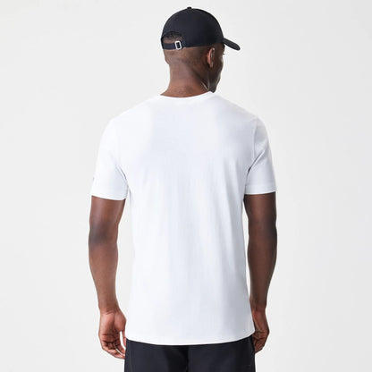 The Male model is wearing Caddyshack Caddy Day Tournament White T-Shirt 2