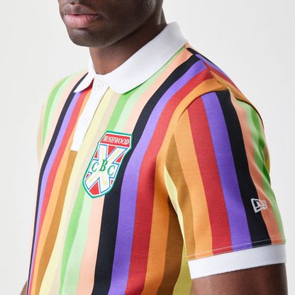 The Male model is wearing Caddyshack BushWood Multi Polo T-Shirt 5