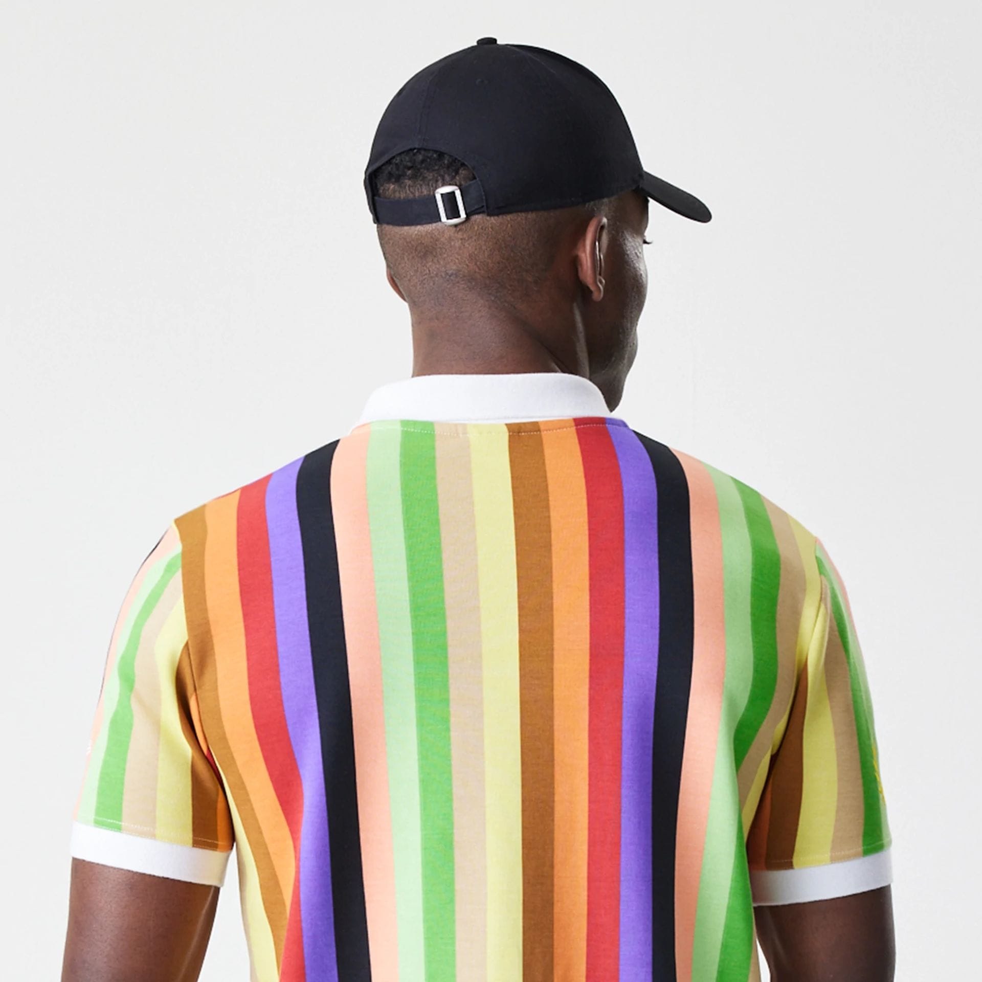 The Male model is wearing Caddyshack BushWood Multi Polo T-Shirt 7