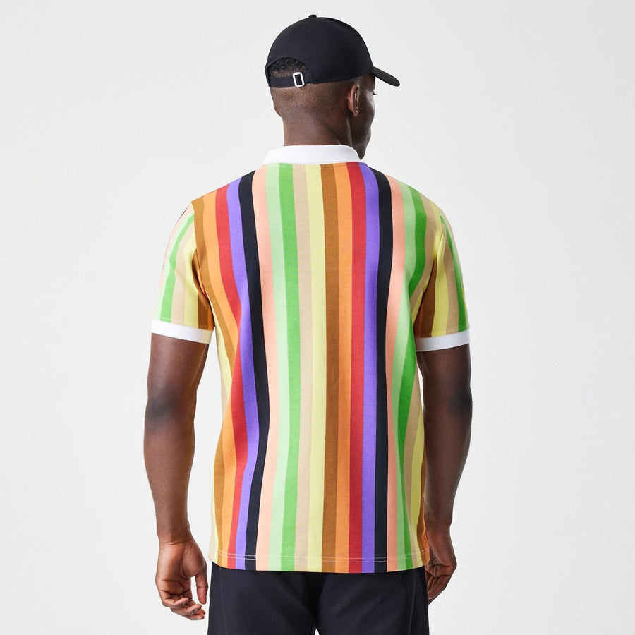 The Male model is wearing Caddyshack BushWood Multi Polo T-Shirt 2