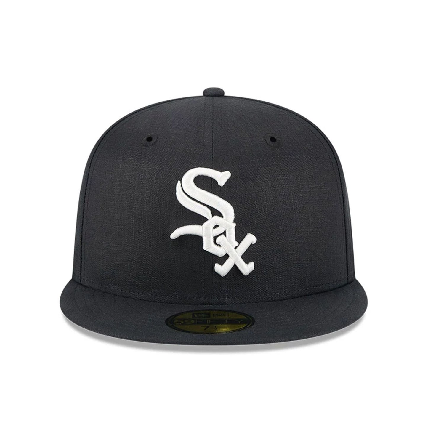 This is a Chicago White Sox Team Linen Black 59FIFTY Fitted Cap 3