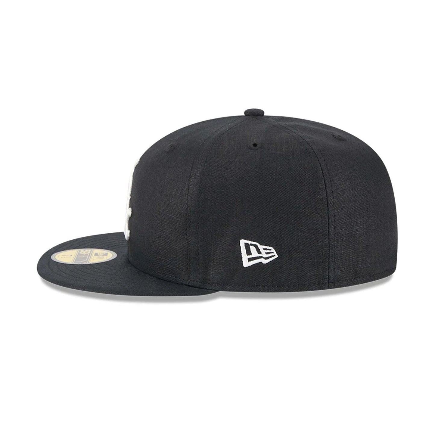 This is a Chicago White Sox Team Linen Black 59FIFTY Fitted Cap 6