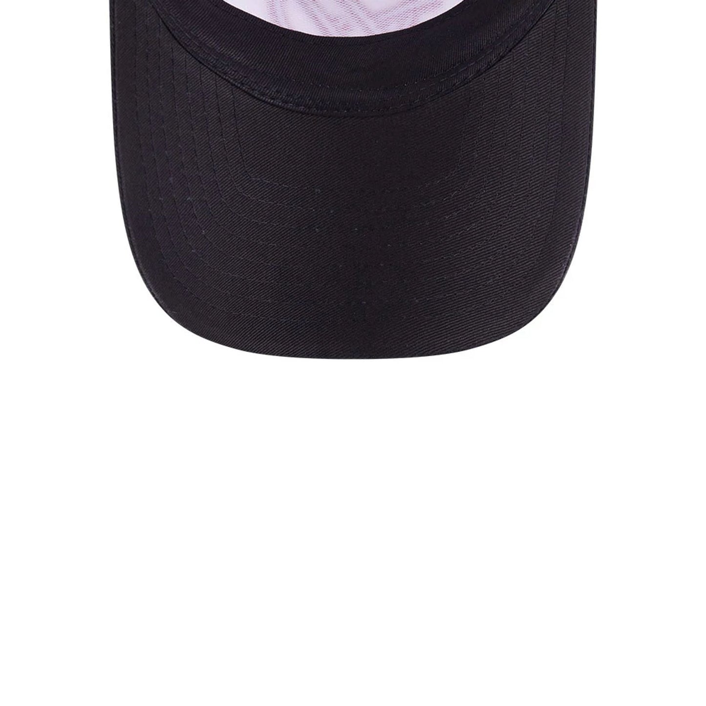 This is a MoneyGram  Haas F1 Black 9FORTY E-Frame Trucker Adjustable Cap 7