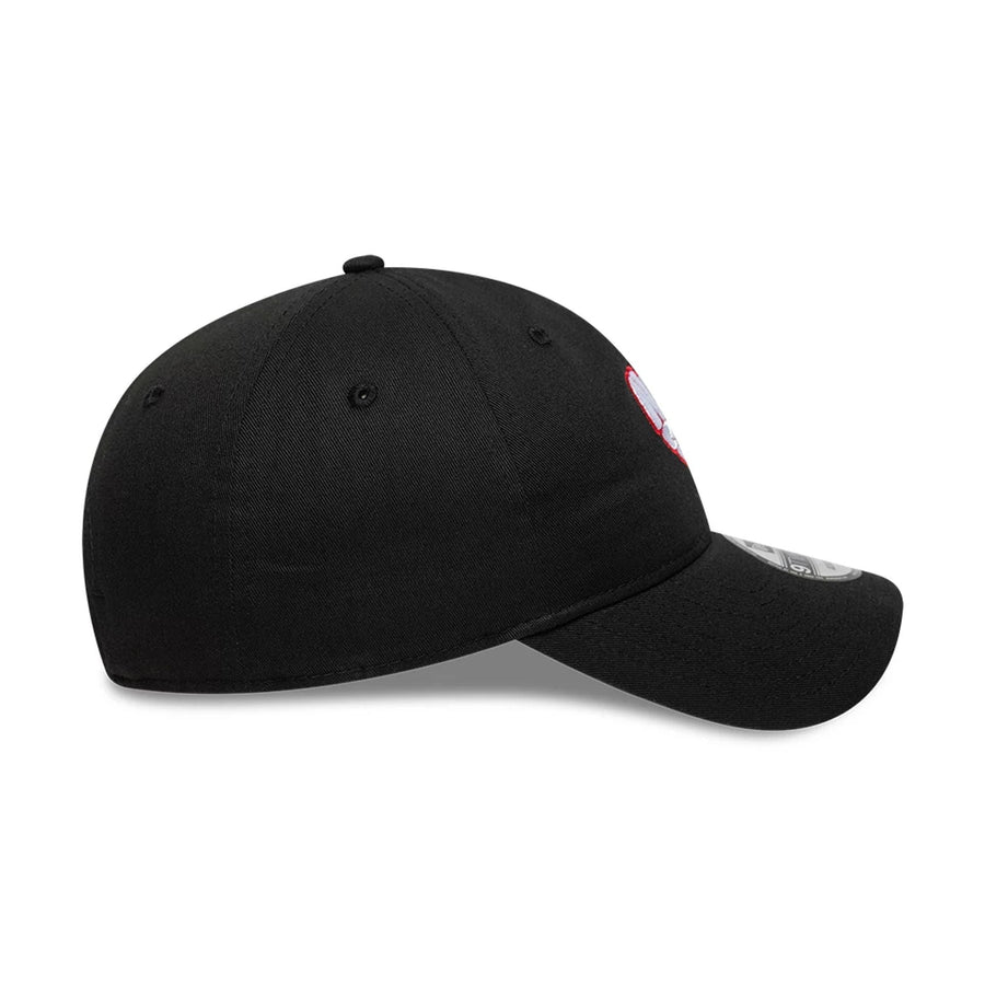 This is a New Era Heart Black 9TWENTY Adjustable Cap 6