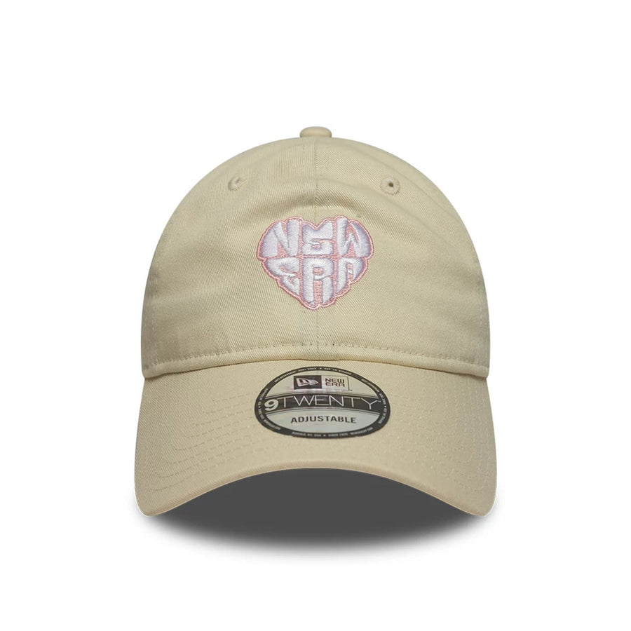 This is a New Era Heart Cream 9TWENTY Adjustable Cap 2
