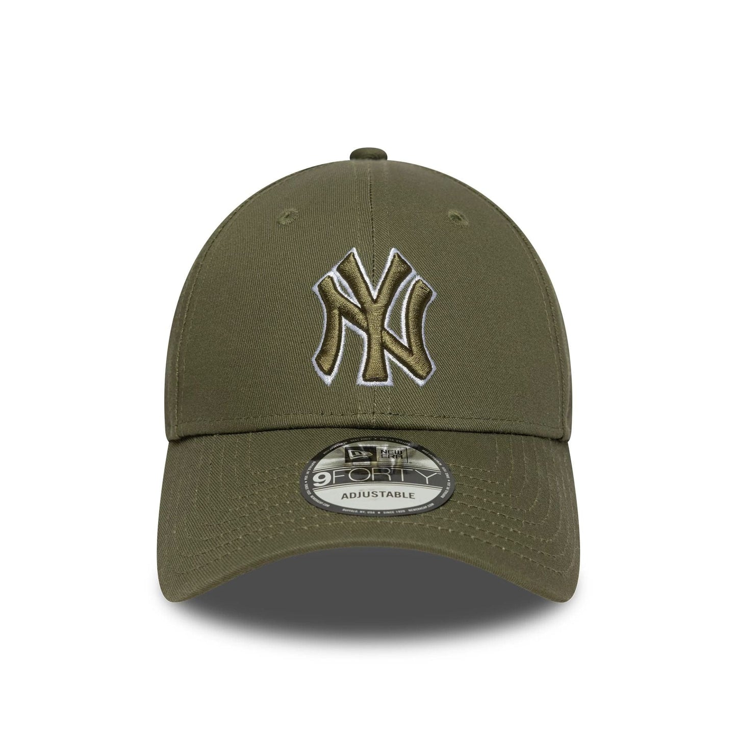 This is a New York Yankees MLB Outline Dark Green 9FORTY Adjustable Cap 2