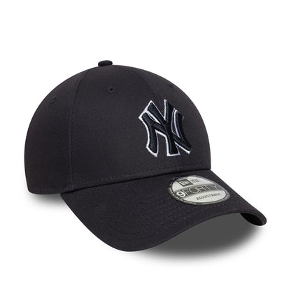 This is a New York Yankees MLB Outline Navy 9FORTY Adjustable Cap 3