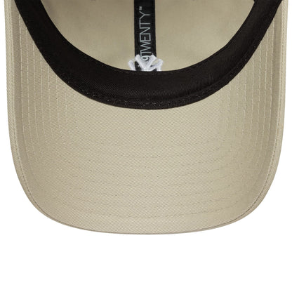 This is a New York Yankees MLB Mini Logo Cream 9TWENTY Adjustable Cap 5