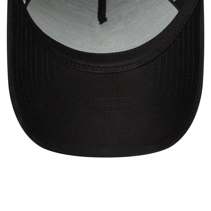 This is a New York Yankees MLB League Essential Black on Black 9FORTY E-Frame Adjustable Cap 5