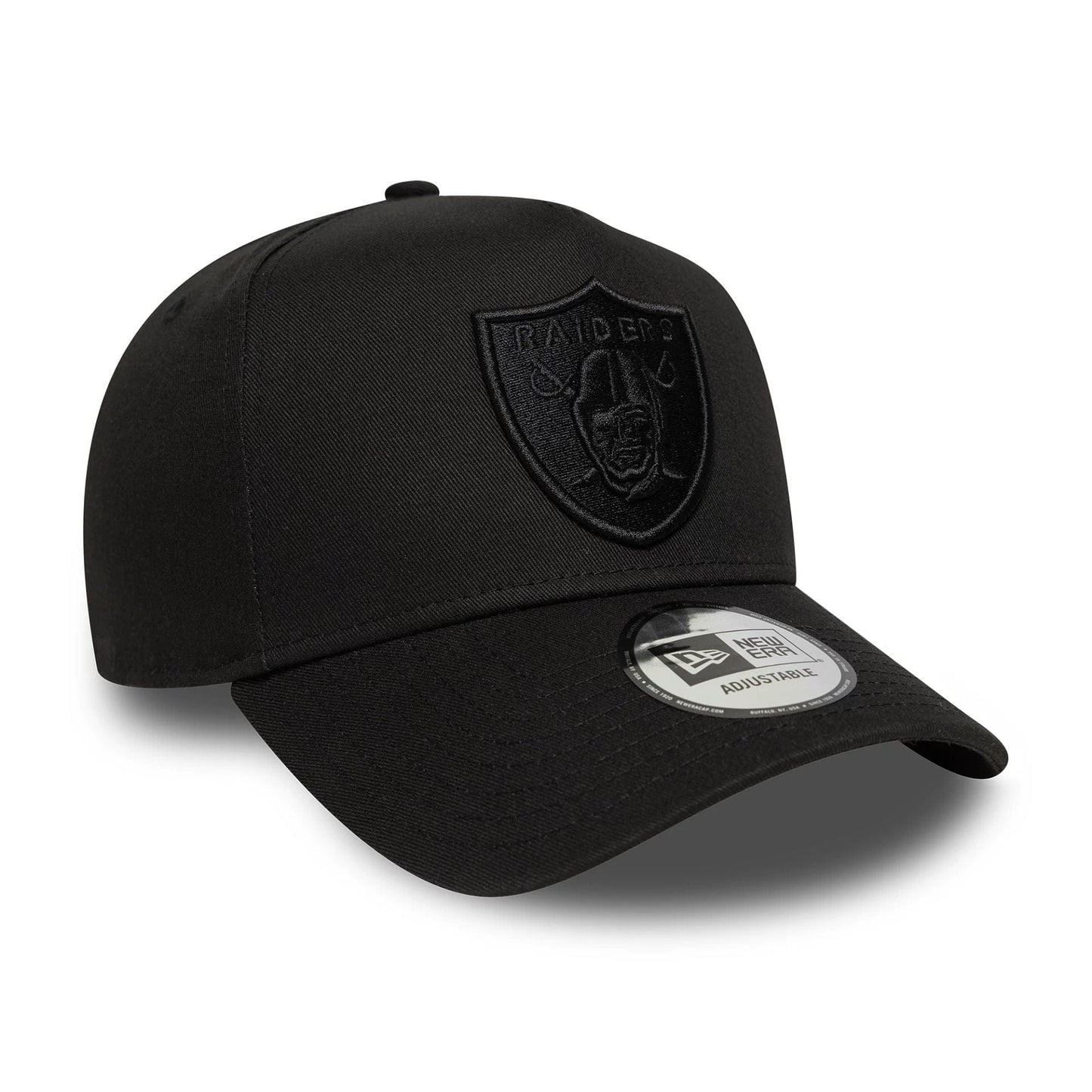 This is a Las Vegas Raiders NFL Essential Black 9FORTY E-Frame Adjustable Cap 3