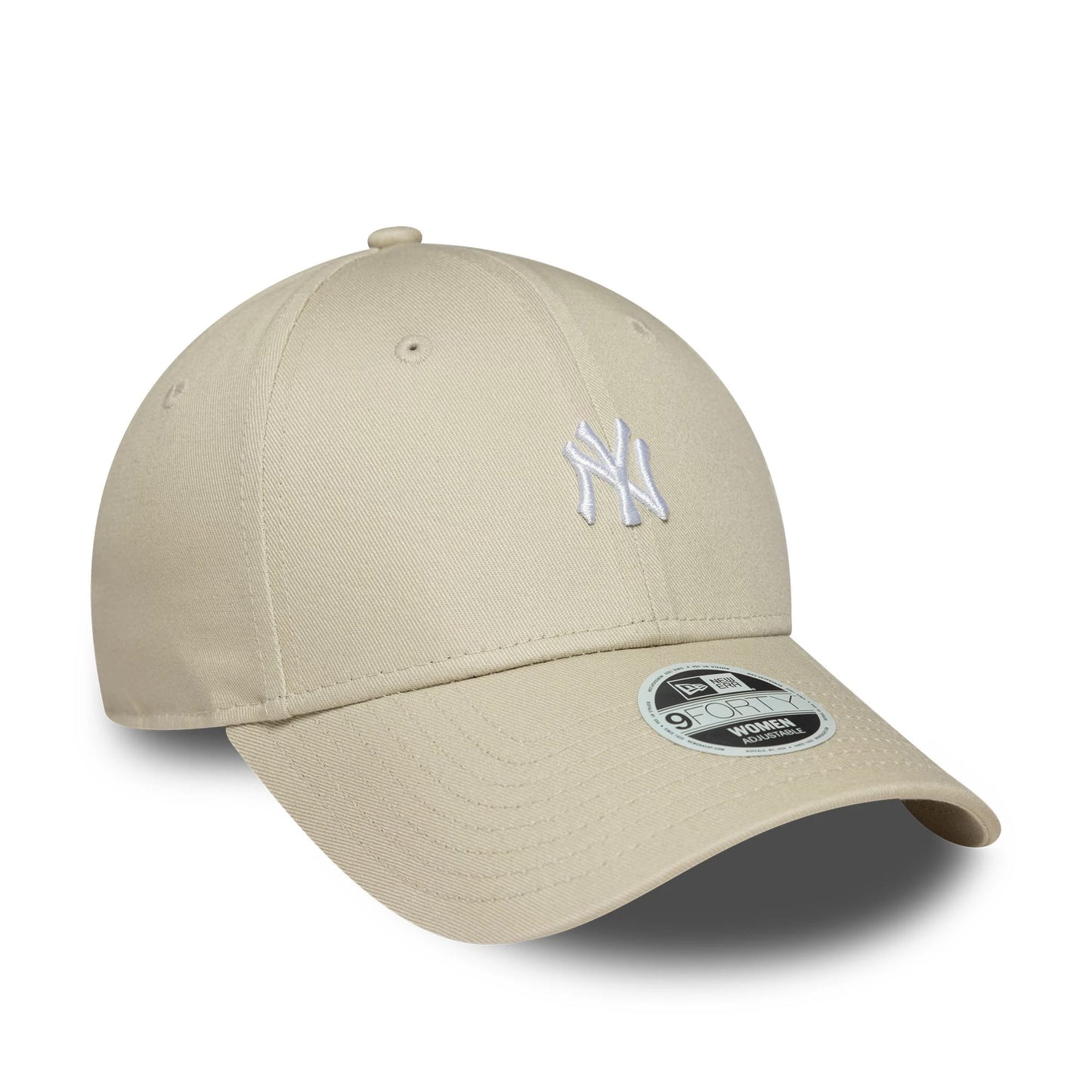 This is a New York Yankees Womens MLB Mini Logo Cream 9FORTY Adjustable Cap 3