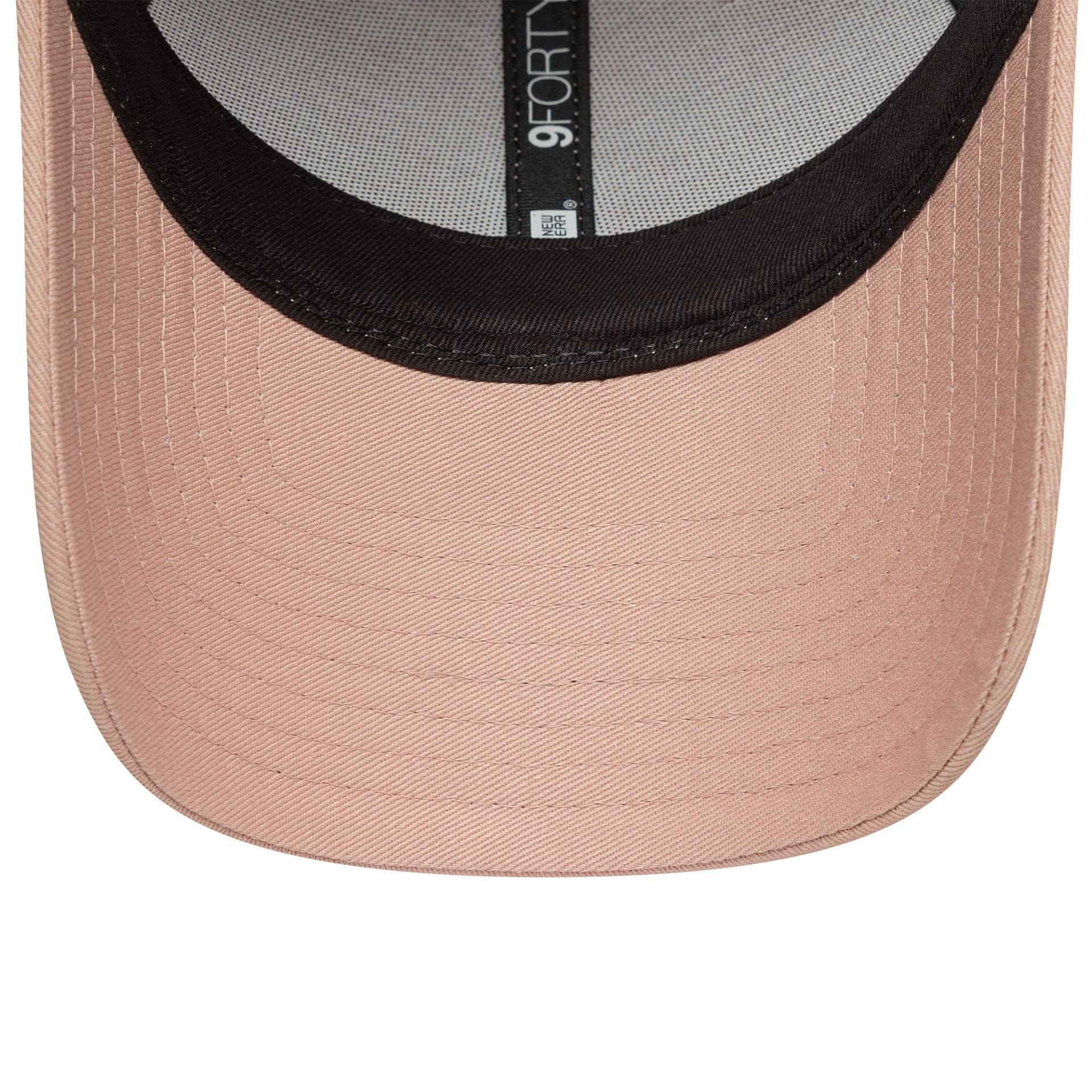 This is a New York Yankees Womens MLB Mini Logo Pastel Pink 9FORTY Adjustable Cap 5