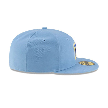 This is a Charros De Jalisco Mexico LMB On Field Pastel Blue 59FIFTY Fitted Cap 5