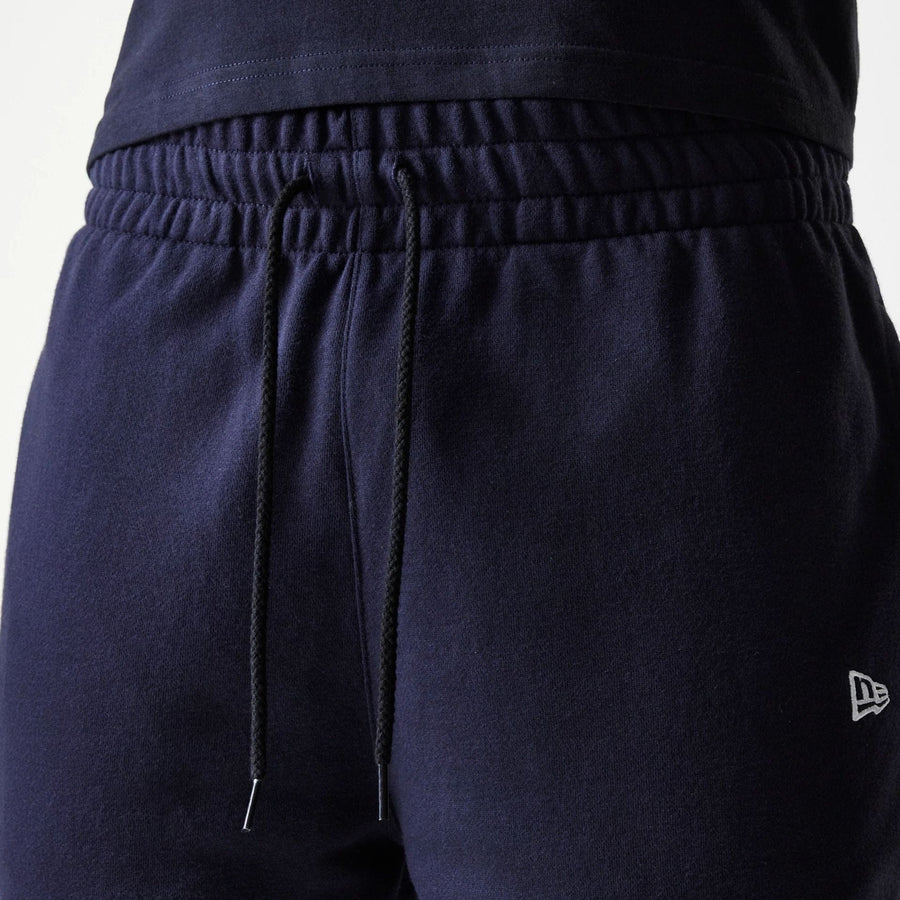 The Male model is wearing New York Yankees MLB League Essential Navy Shorts 6