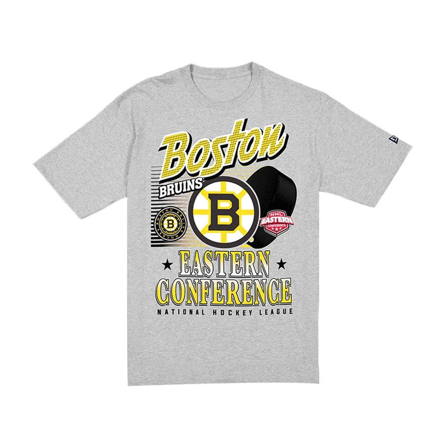 The Male model is wearing Boston Bruins NHL Sport Classic Grey T-Shirt 6