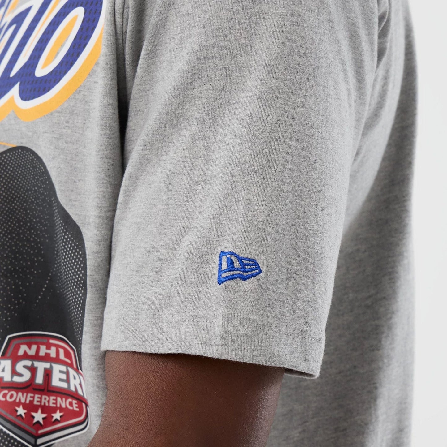 The Male model is wearing Buffalo Sabres NHL Sport Classic Grey T-Shirt 3