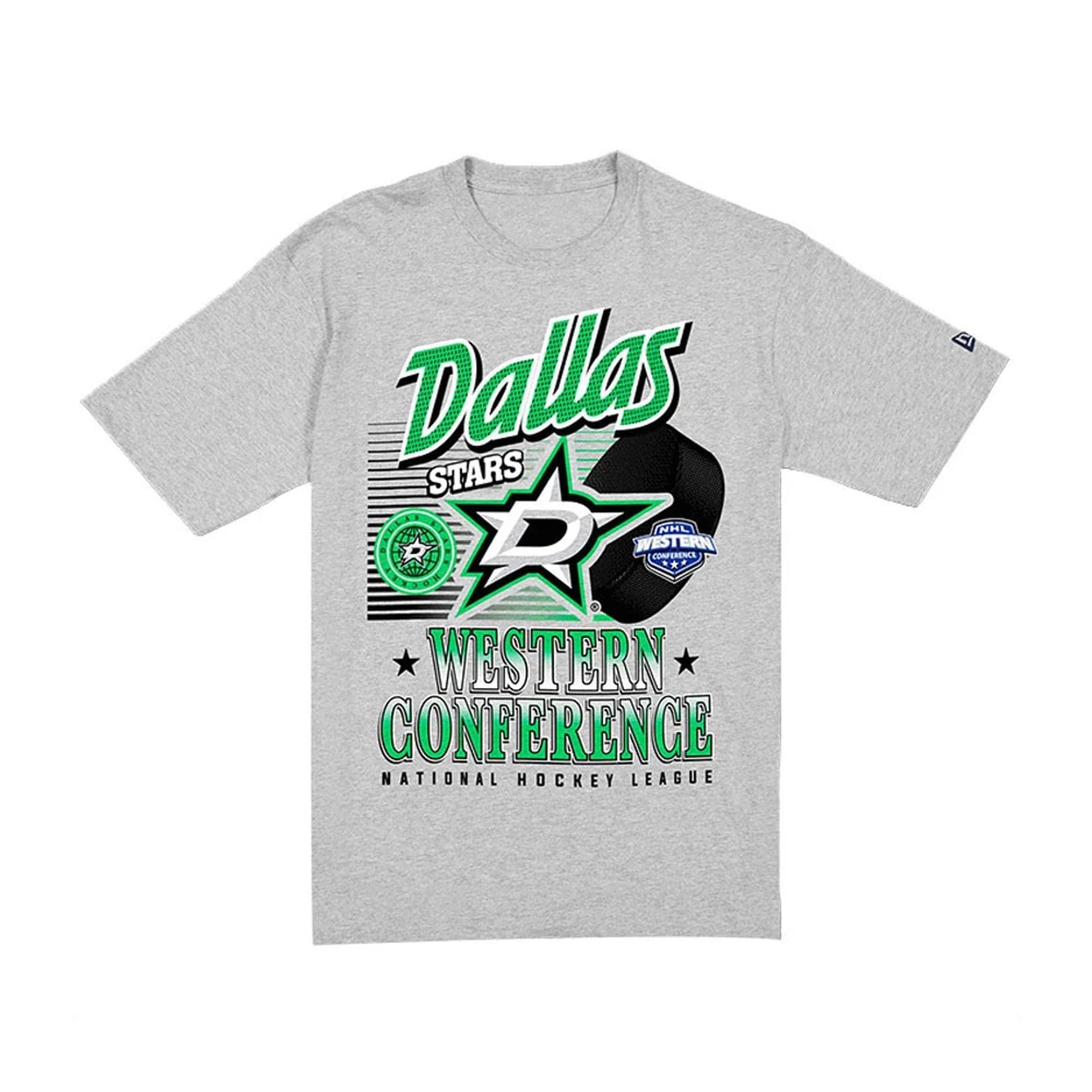 The Male model is wearing Dallas Stars NHL Sport Classic Grey T-Shirt 6