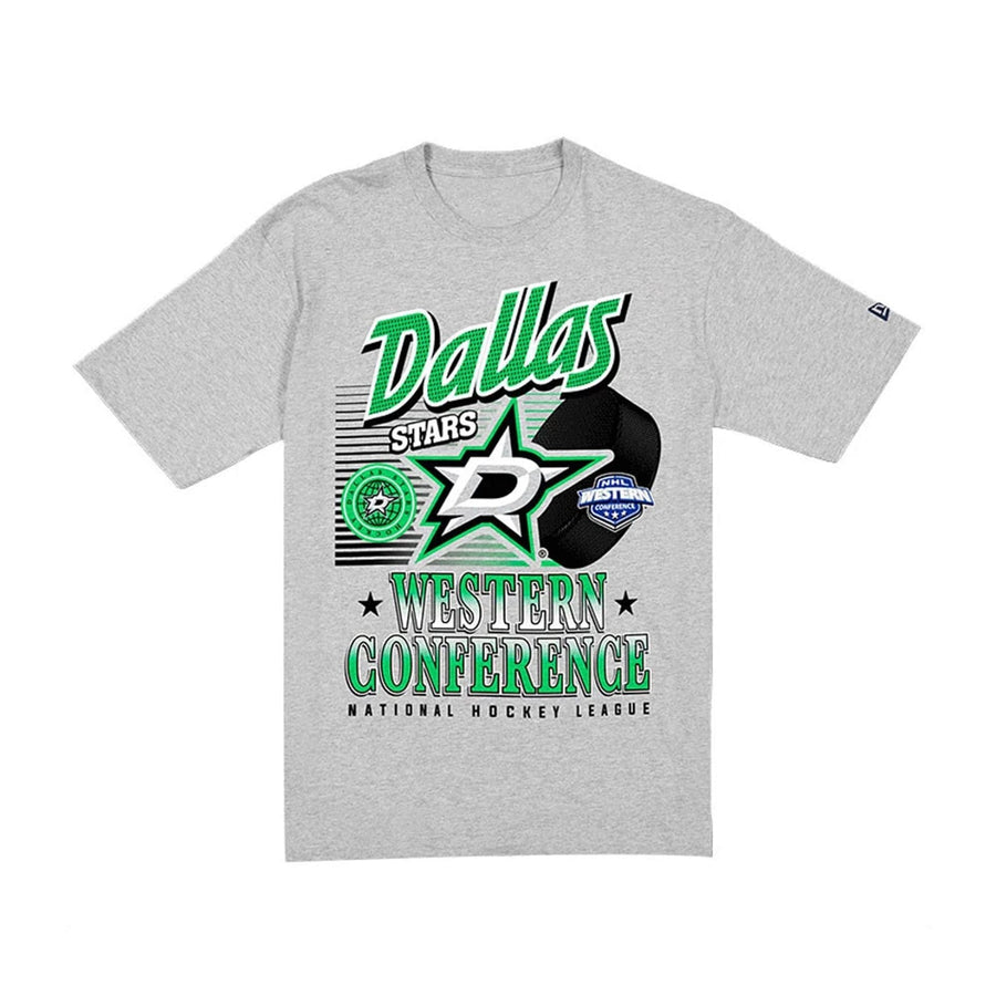 The Male model is wearing Dallas Stars NHL Sport Classic Grey T-Shirt 6