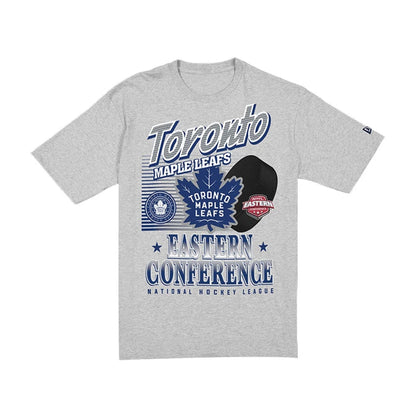 The Male model is wearing Toronto Maple Leafs NHL Sport Classic Grey T-Shirt 6