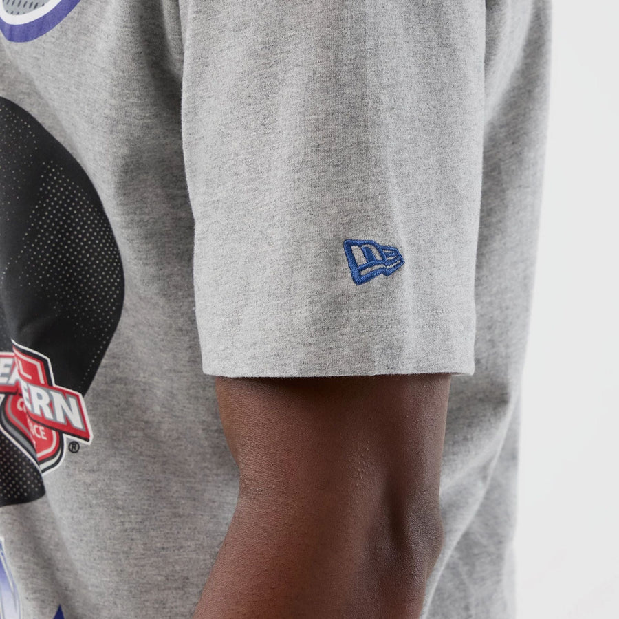 The Male model is wearing Toronto Maple Leafs NHL Sport Classic Grey T-Shirt 3