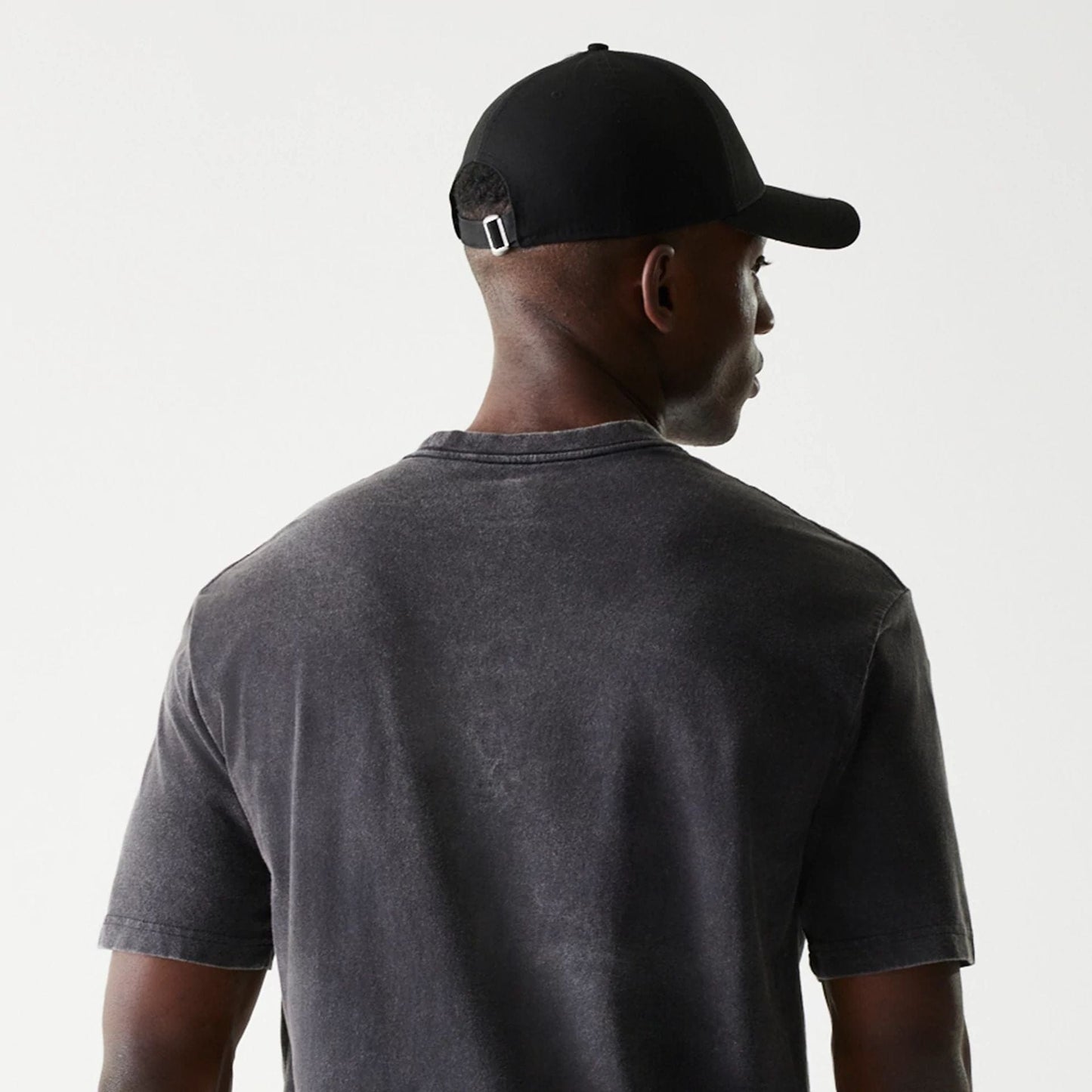 The Male model is wearing Las Vegas Raiders NFL Sport Night Black T-Shirt 5