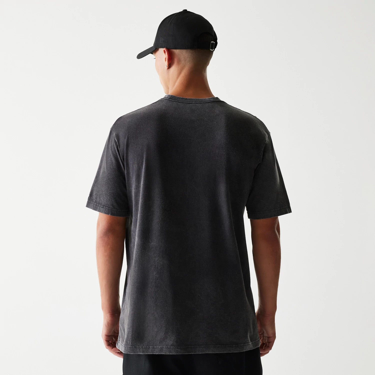 The Male model is wearing Detroit Lions NFL Sport Night Black T-Shirt 2