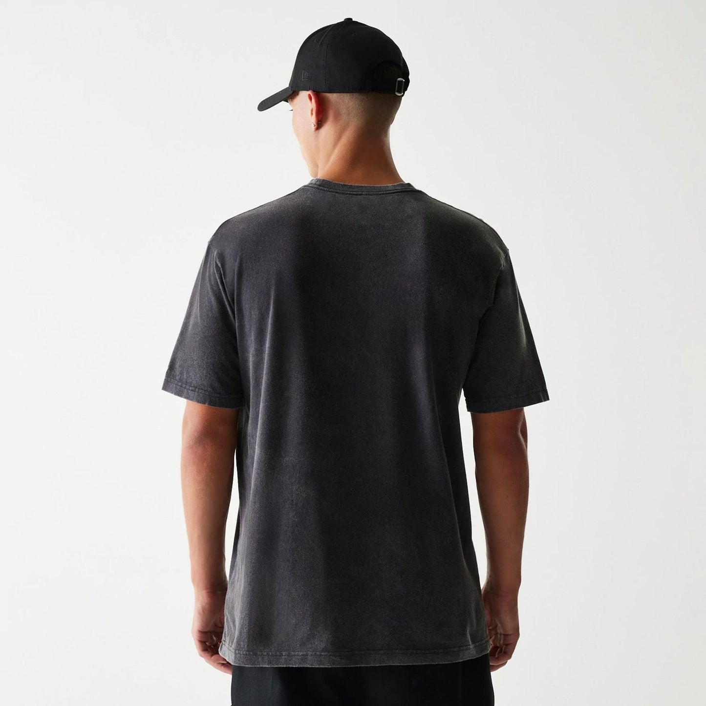 The Male model is wearing Detroit Lions NFL Sport Night Black T-Shirt 2