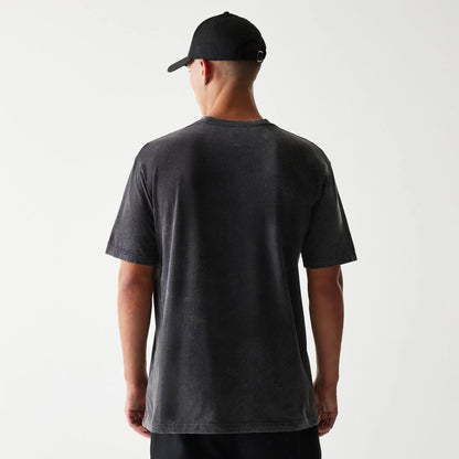 The Male model is wearing Detroit Lions NFL Sport Night Black T-Shirt 2