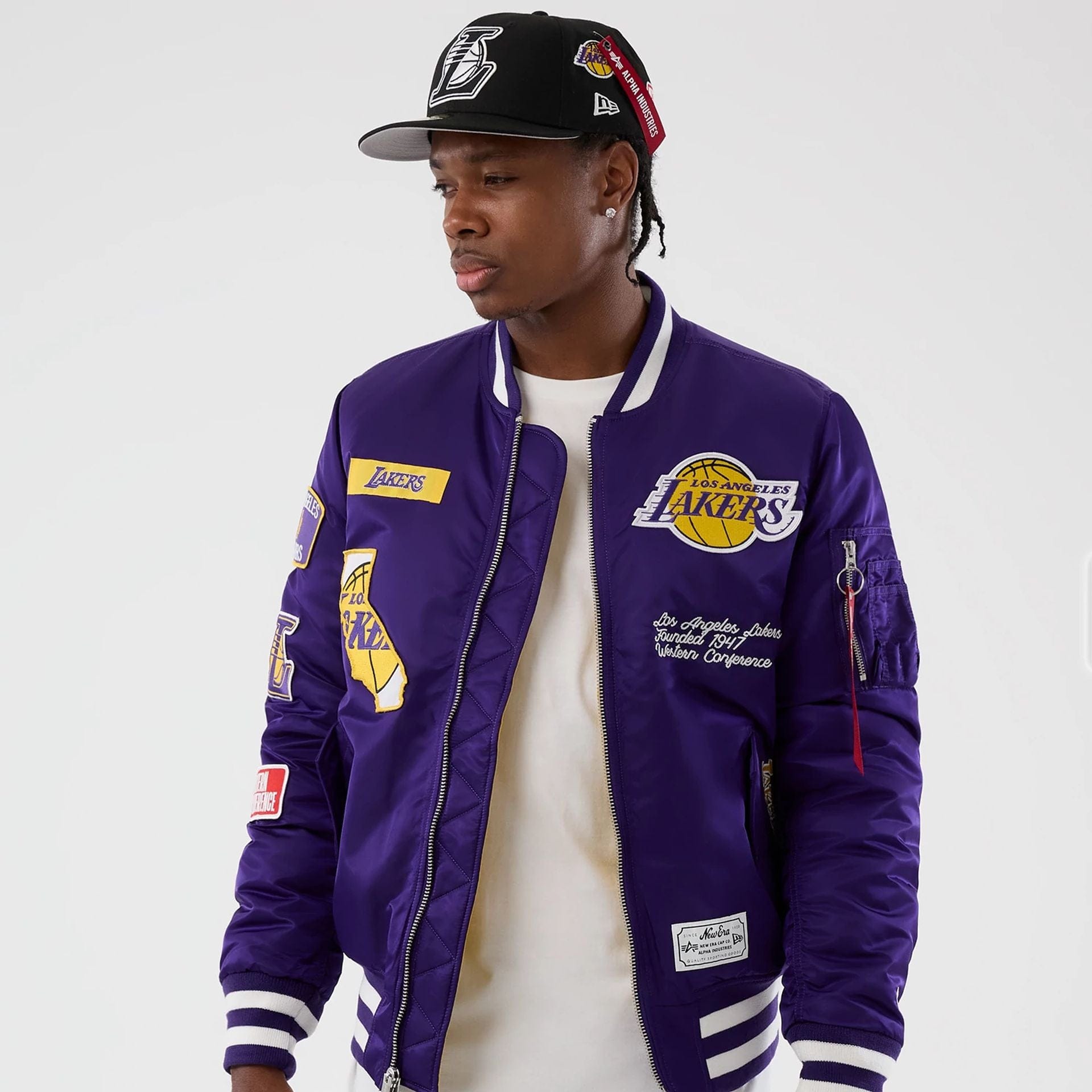 NBA x Alpha LA Lakers Purple Jacket | NEC EU