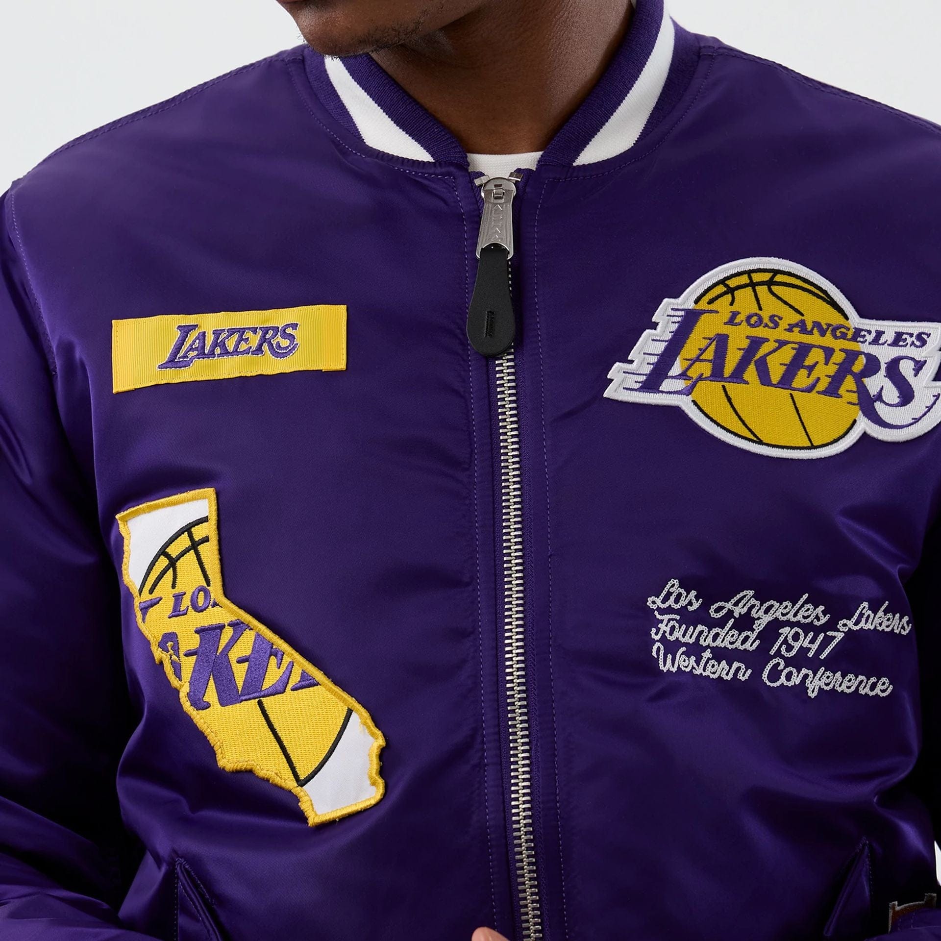 NBA x Alpha LA Lakers Purple Jacket | NEC EU