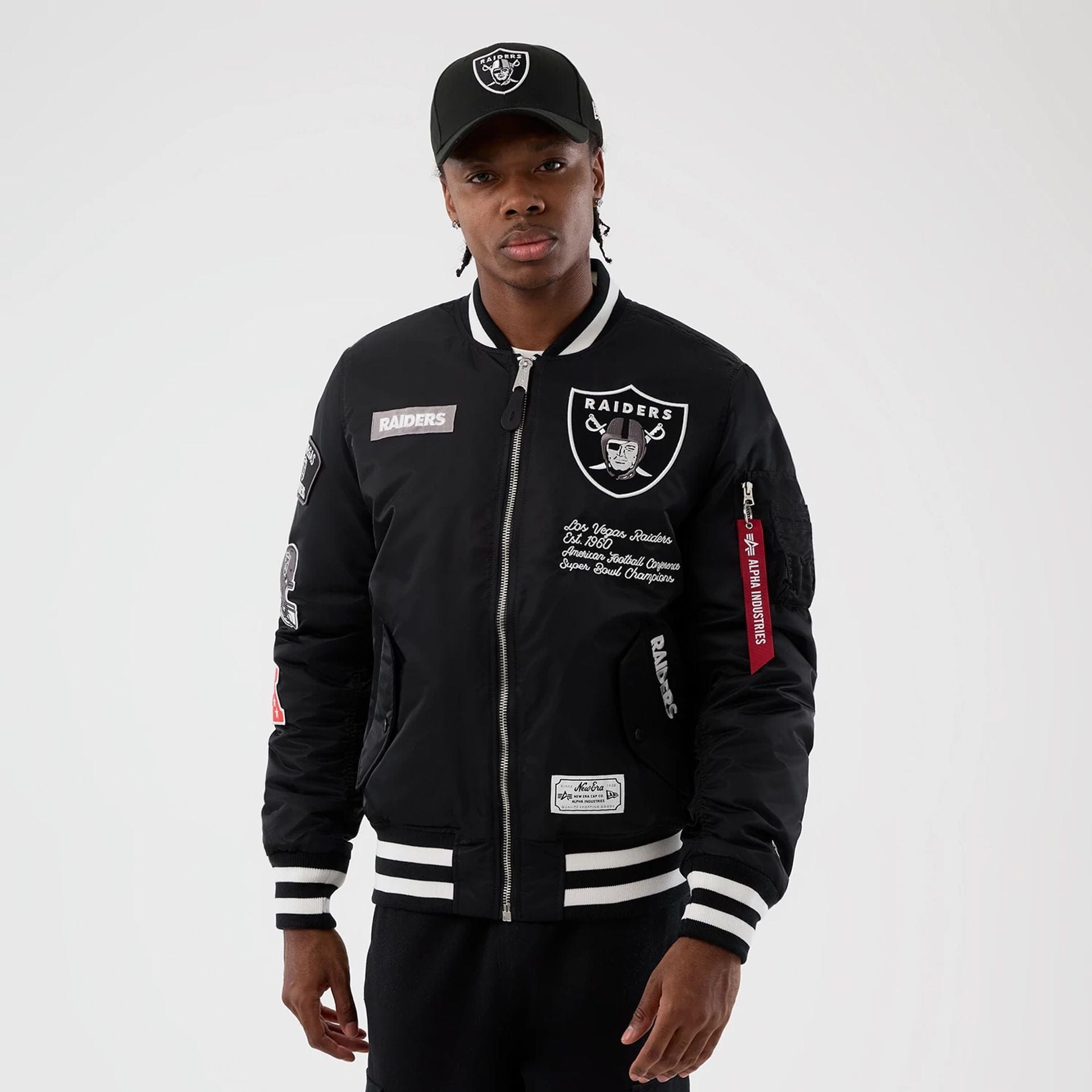 NFL x Alpha Las Vegas Raiders Black Jacket | NEC EU