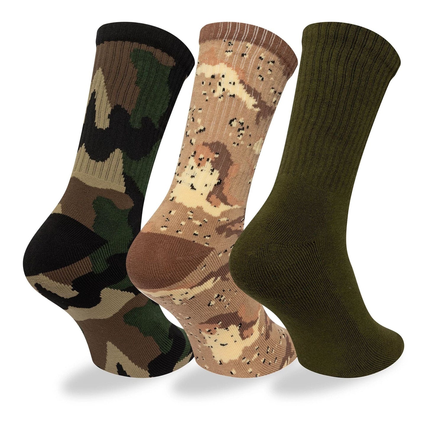 This is a New Era Camo 3 Pack Crew Socks 2