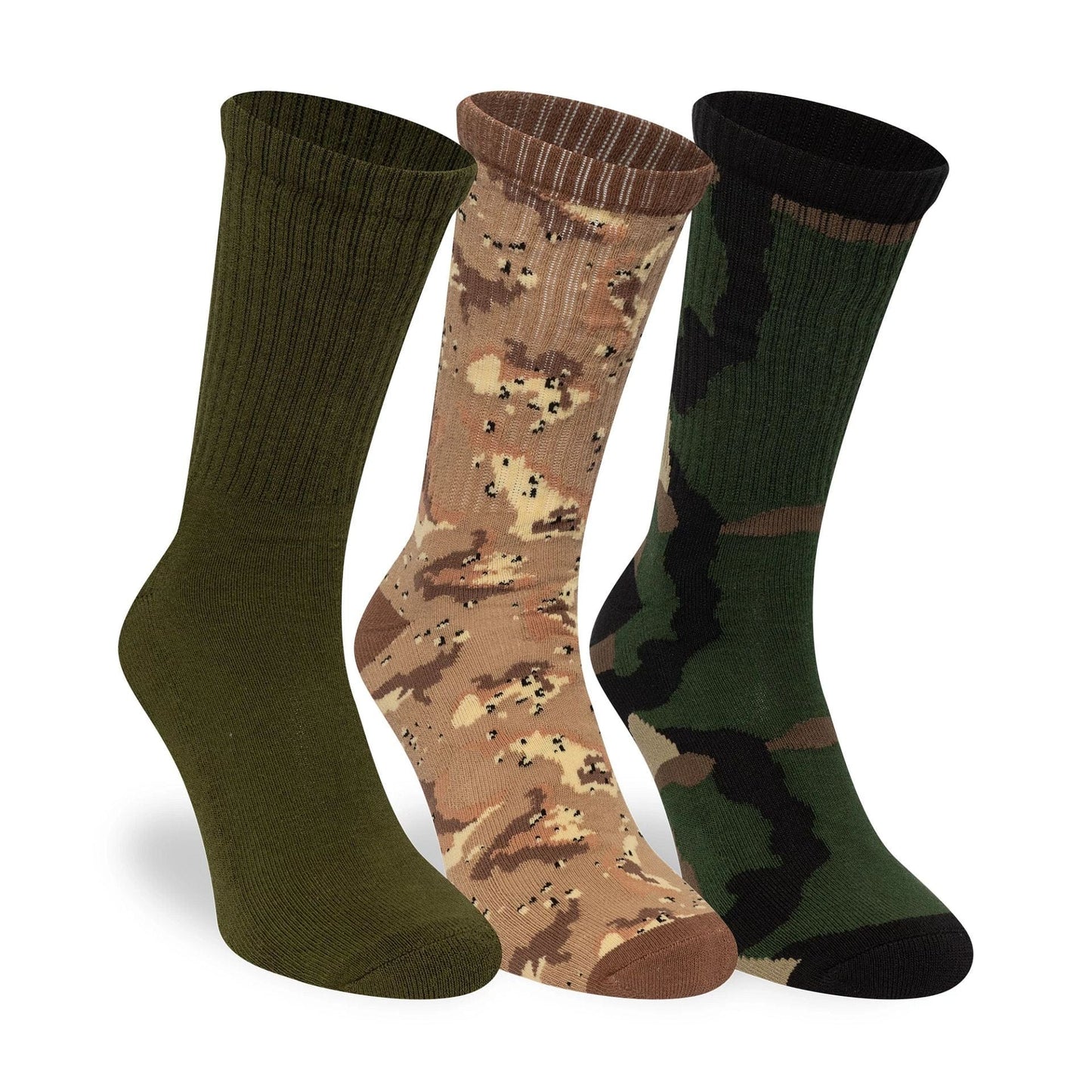 This is a New Era Camo 3 Pack Crew Socks 3