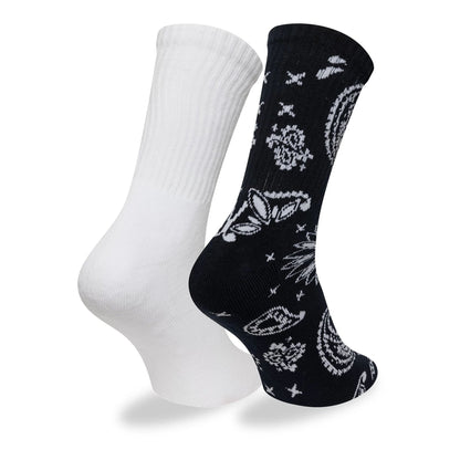 This is a New Era Paisley Multi 2 Pack Crew Socks 2