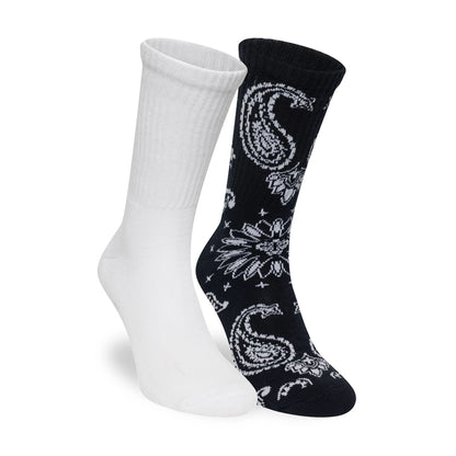 This is a New Era Paisley Multi 2 Pack Crew Socks 3