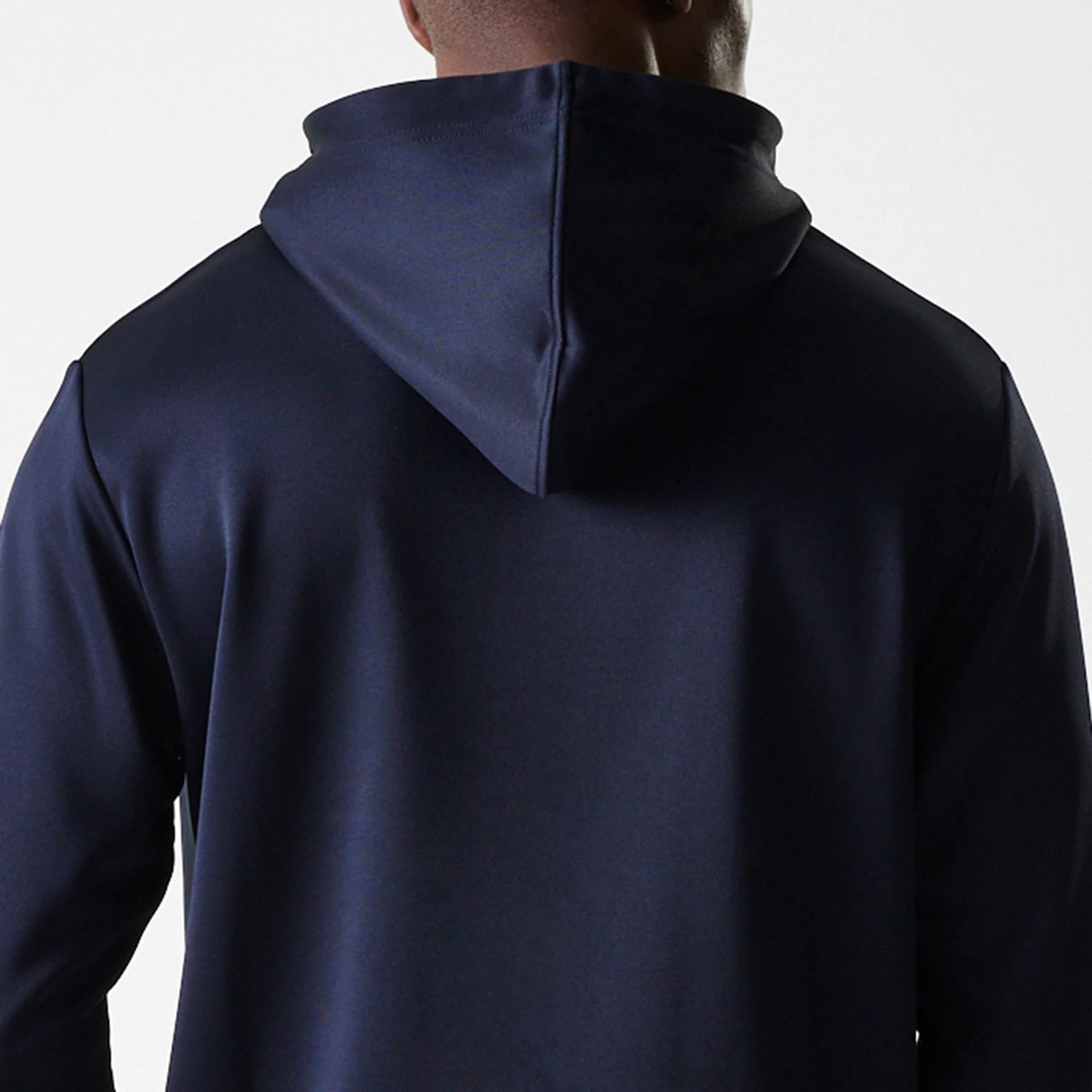 The Male model is wearing LA Dodgers MLB Essentials Navy Pullover Hoodie 7