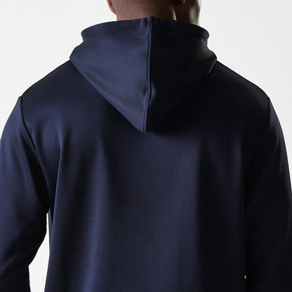 The Male model is wearing LA Dodgers MLB Essentials Navy Pullover Hoodie 7