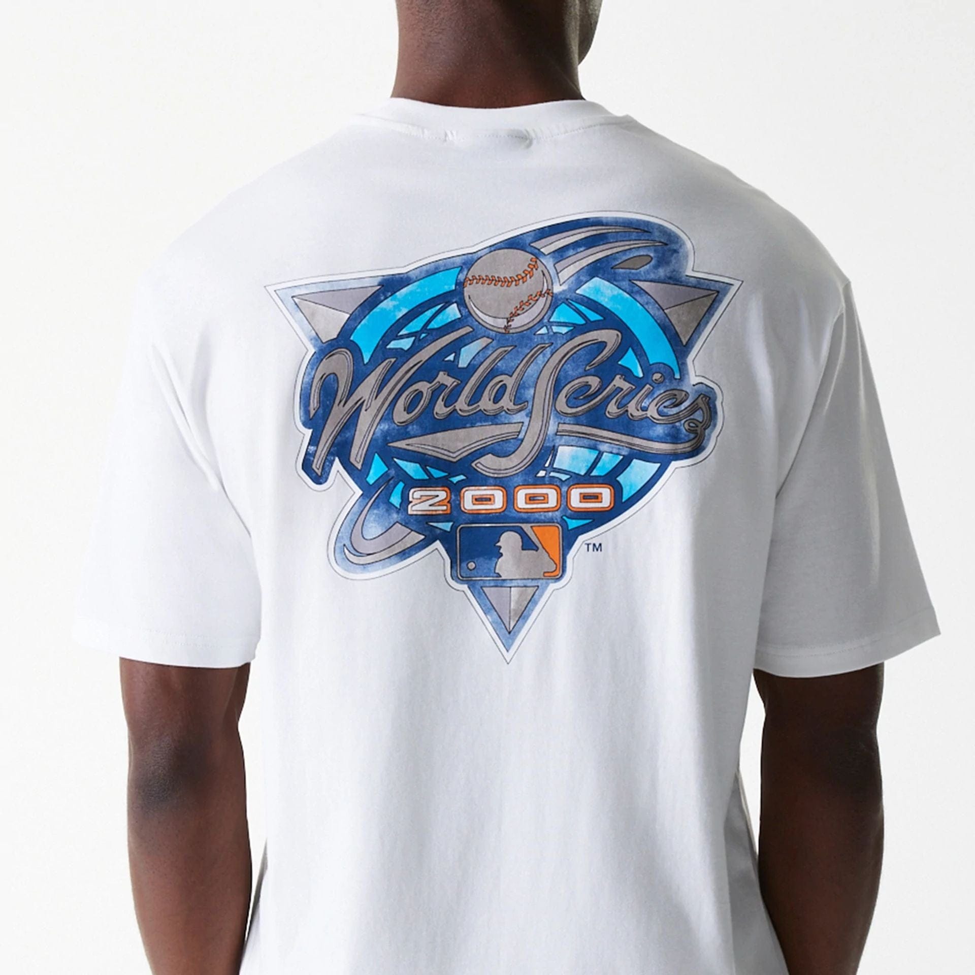 MLB World Series New York Yankees White Oversized T-Shirt