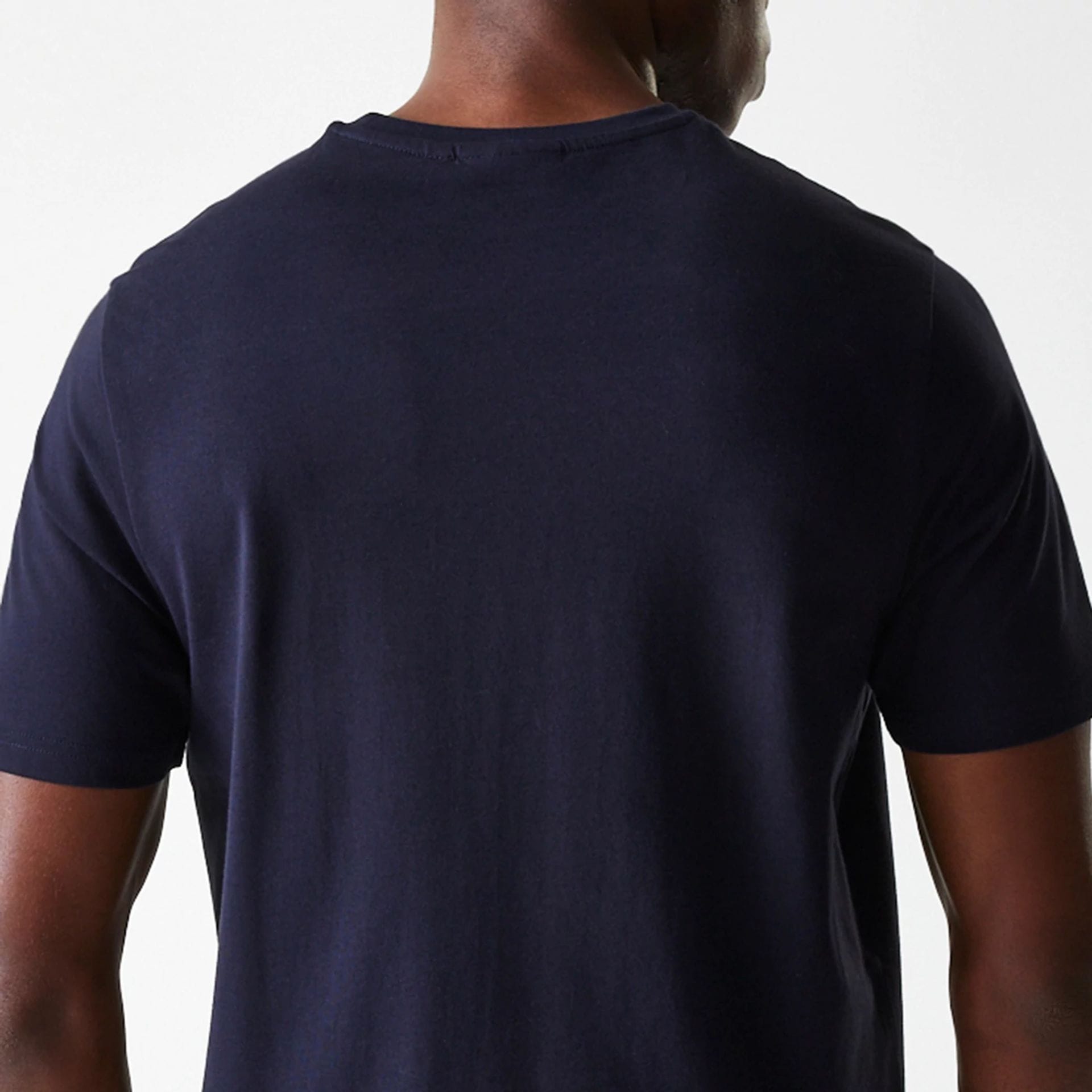 The Male model is wearing Detroit Tigers MLB Wordmark Navy T-Shirt 6