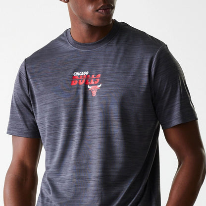 The Male model is wearing Chicago Bulls NBA Essentials Black T-Shirt 3