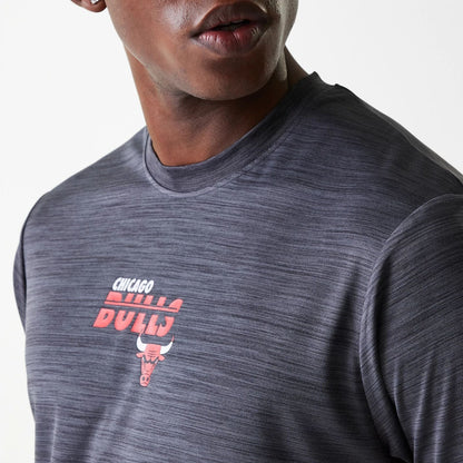 The Male model is wearing Chicago Bulls NBA Essentials Black T-Shirt 4