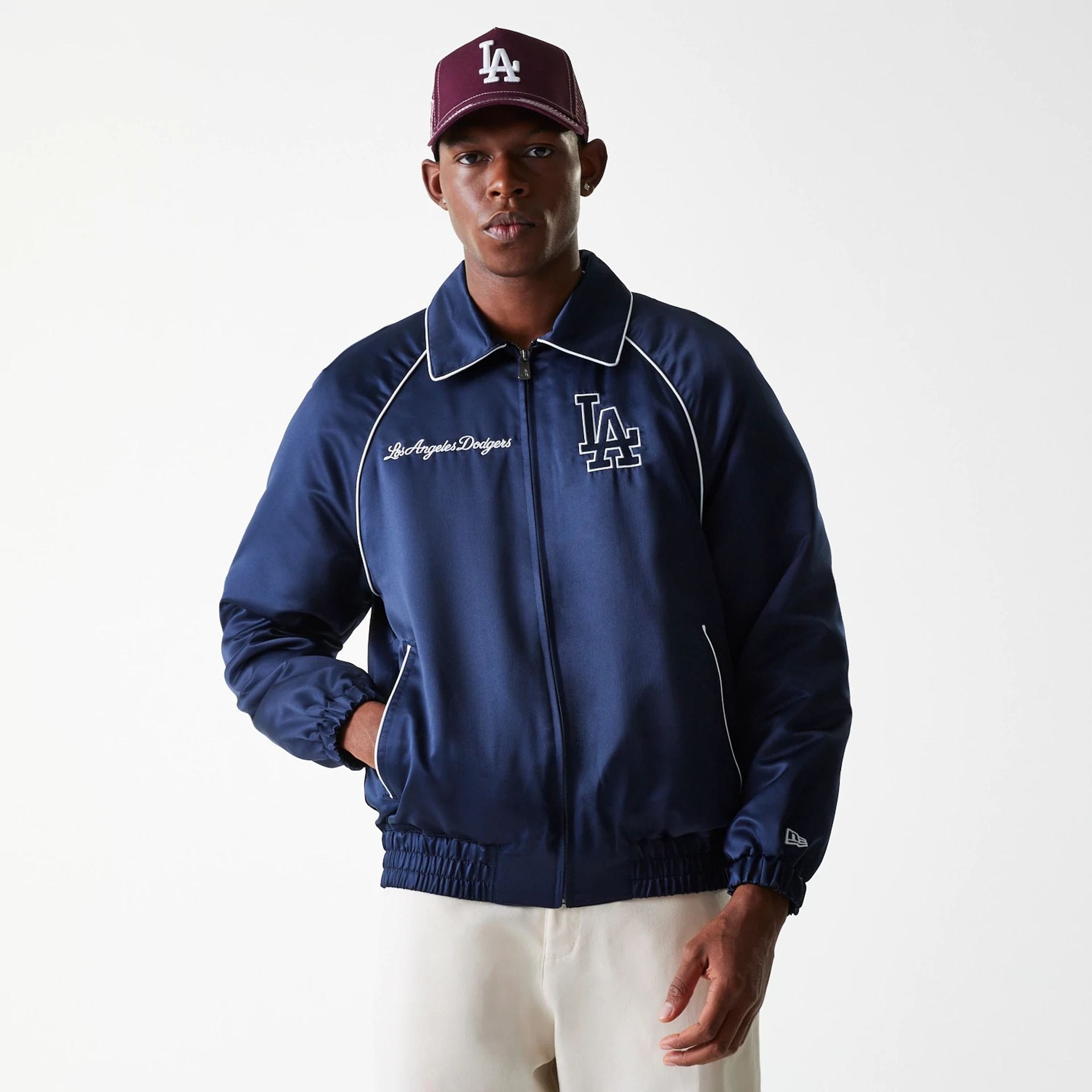 Los Angeles Dodgers ジャケット ネイビー MLB LA Dodgers Navy Club Jacket | NEC EU
