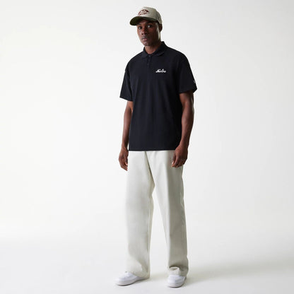 The Male model is wearing New York Yankees MLB Light Beige Chino Trousers 8