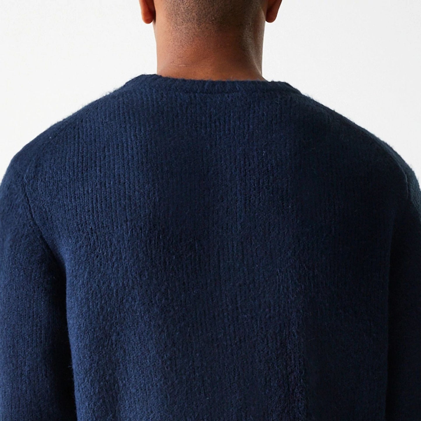 The Male model is wearing LA Dodgers MLB Knit Navy Oversized Knit Sweater 8