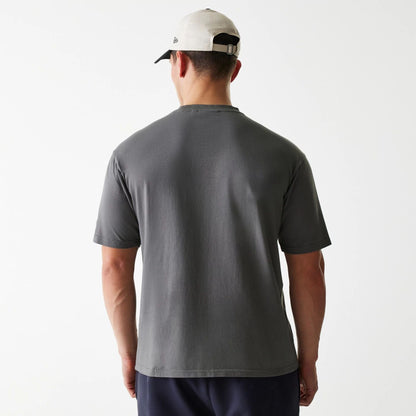 The Male model is wearing San Francisco 49ers NFL Washed Super Bowl Grey Oversized T-Shirt 2