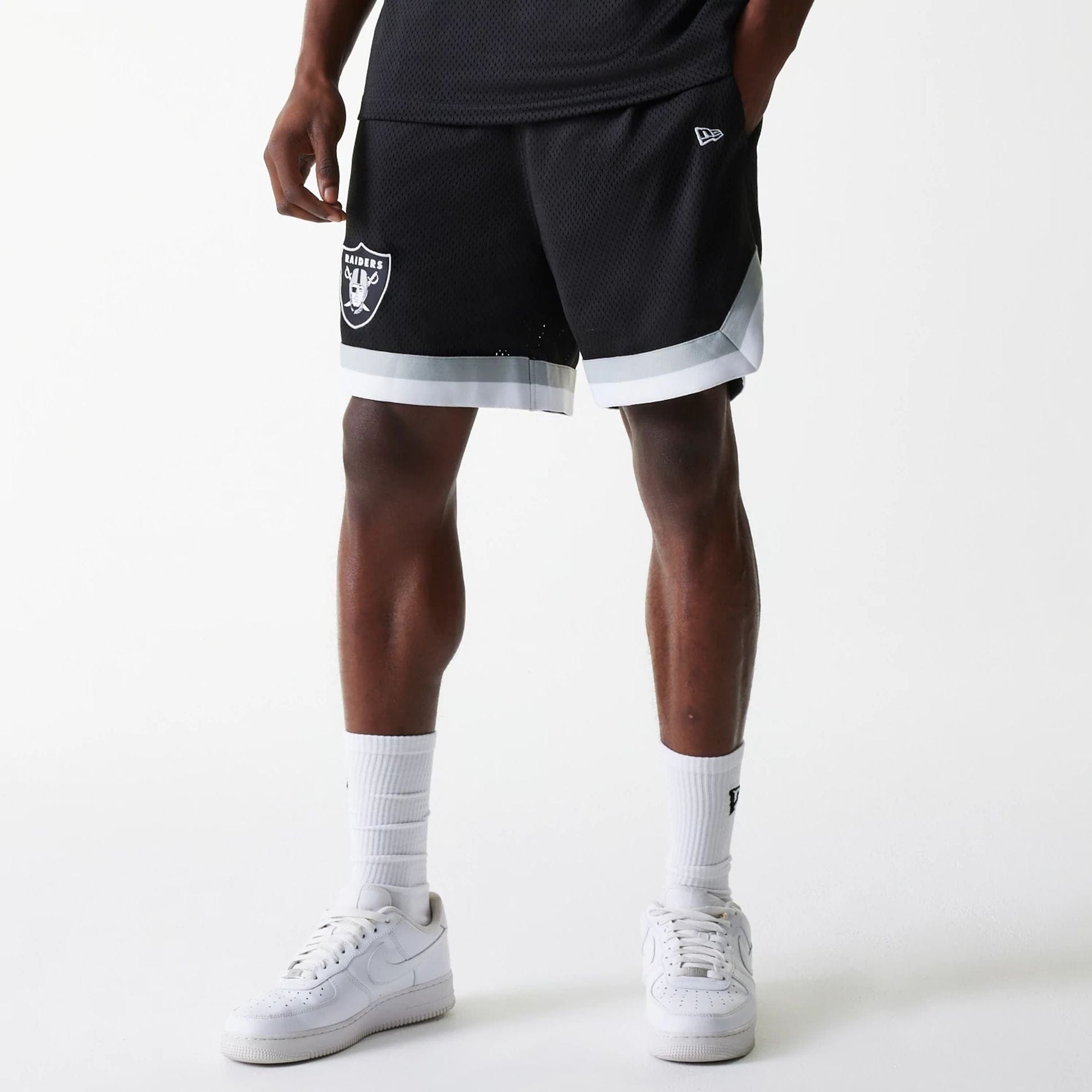 NFL Mesh Las Vegas Raiders Black Shorts | NEC EU