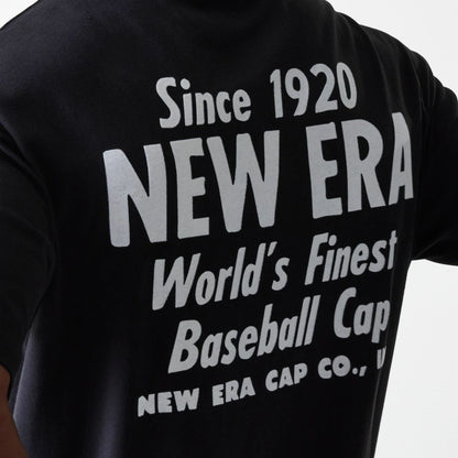 The Male model is wearing New Era Graphic Black Oversized T-Shirt 6