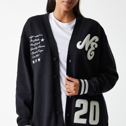 The Male model is wearing New Era Knit Black Cardigan 5